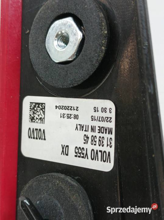LAMPA TYŁ PRAWA EU 31395845 Volvo V40 II