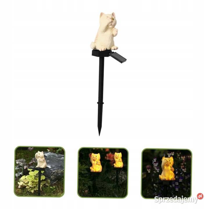 lampa solarna kot wbijana lampka ogrodowa led