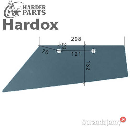 Lemiesz 300ha HARDOX 1903685L części do pługa Suwałki
