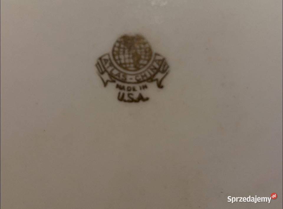 Patera ATLAS Made in USA Złoto inkrustowane pomorskie Gdańsk