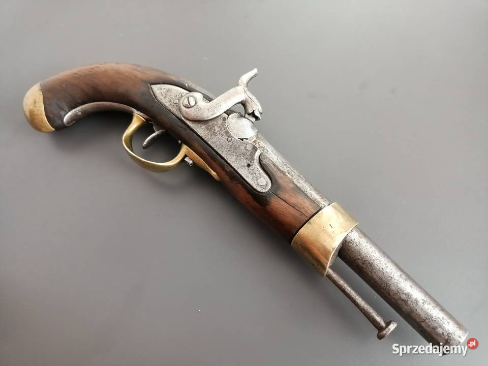 Stary francuski pistolet kaprochow Model 1822