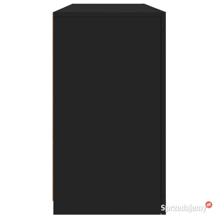 Szafka z oświetleniem LED czarna 1425x37x67 Warszawa