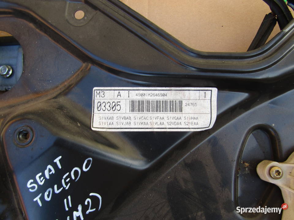 MECHANIZM OPUSZCZANIA SZYB PRZEDNI LEWY SEAT Mysłaków
