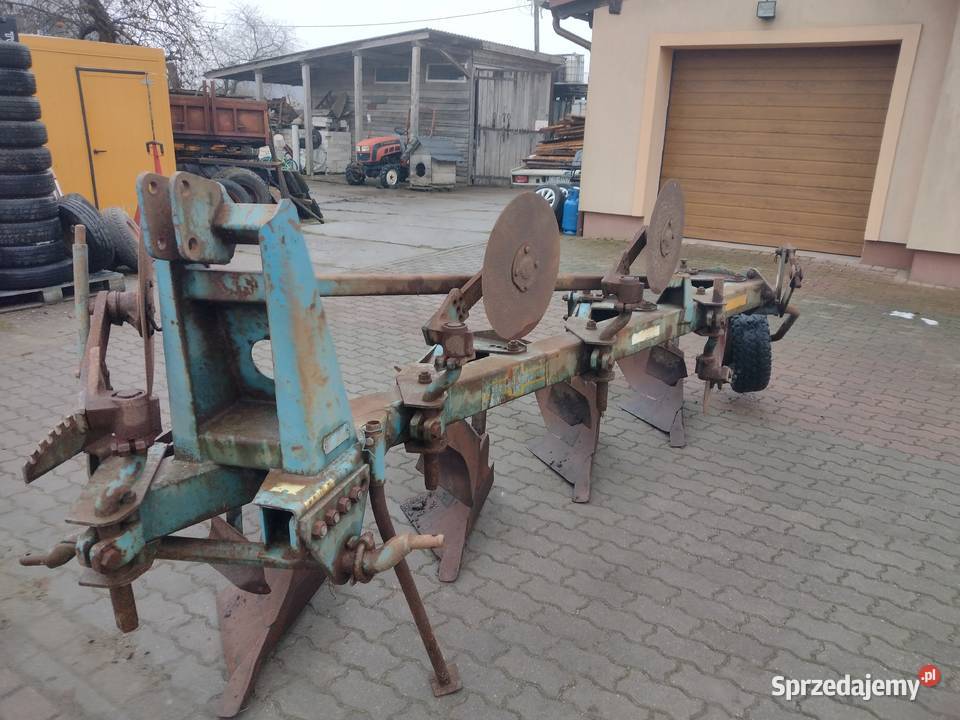 Pług 3 skibowy obrotowy kverneland model f super Sośno