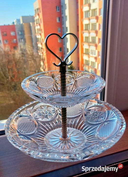 Piękna patera kryształowa Wrocław sprzedam
