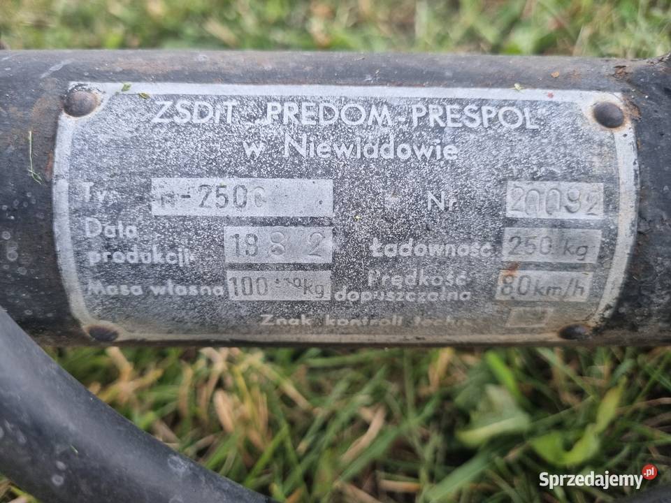 Przyczepka Niewiadów n250 Przyczepy i naczepy Oborniki