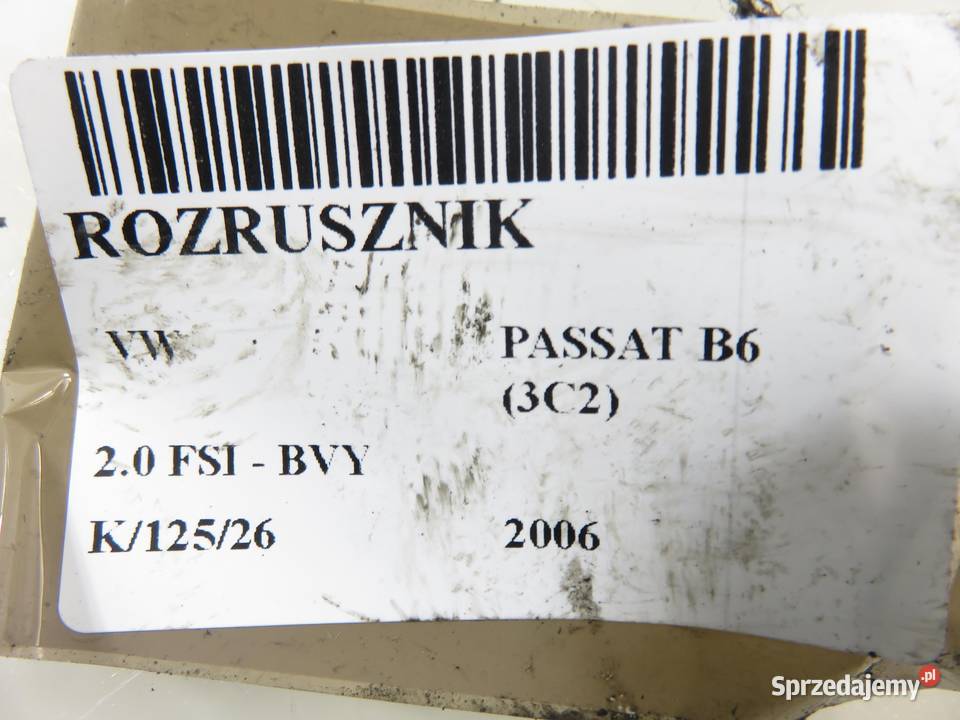 ROZRUSZNIK VW PASSAT B6 20 FSI