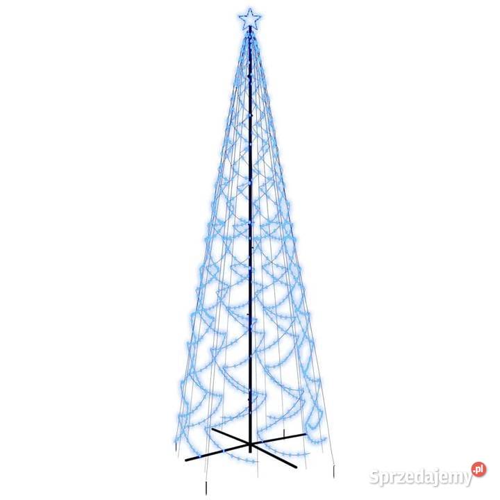Choinka stożkowa 1400 niebieskich diod LED Oświetlenie