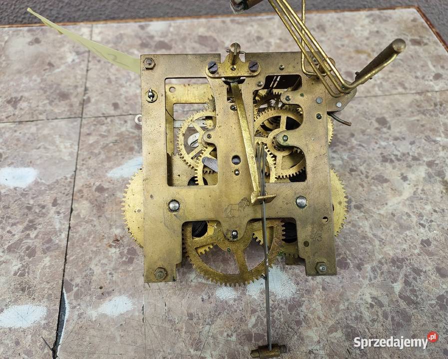 775 Mechanizm starego zegara ściennego Muhlheim Tczew sprzedam