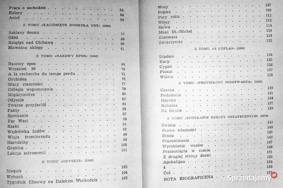 Poezje wybrane Jan Brzękowski Chełm sprzedam