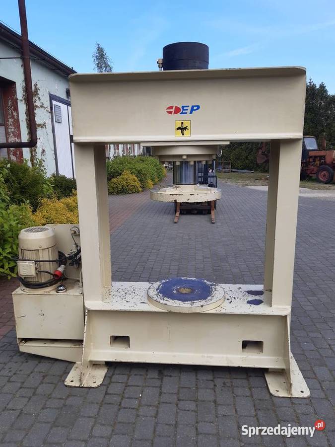 Prasa hydrauliczna do opon 160 ton wózek widłowy Pozostałe Drawski Młyn