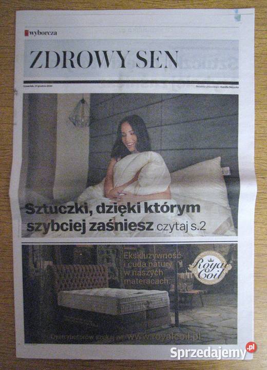 Zdrowy sen Gazeta Wyborcza Rok wydania 2020 Parczew