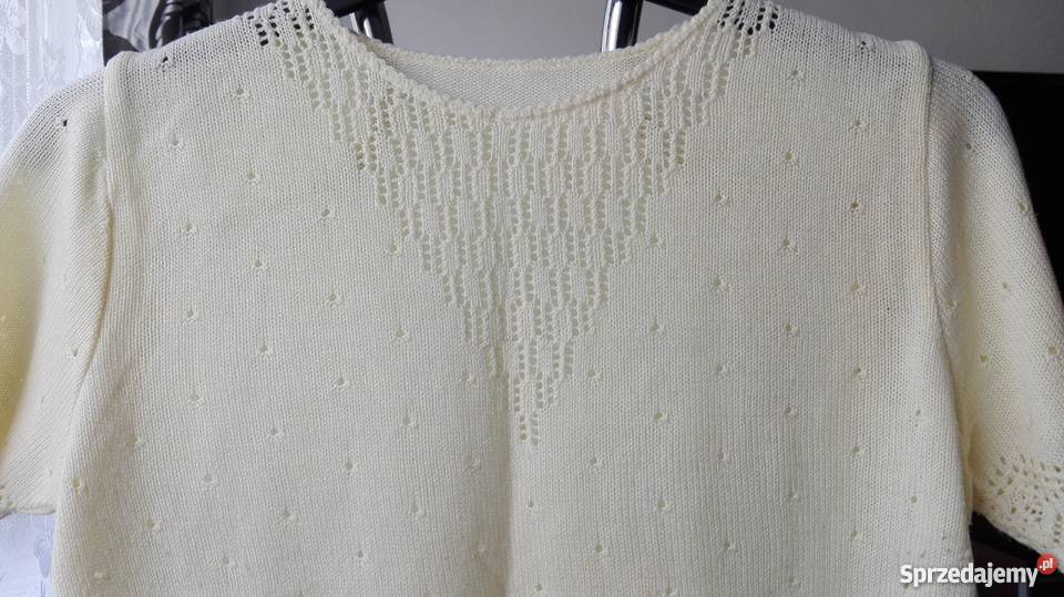 MARKS SPENCERAŻUROWA BLUZKA ECRU R 42XL Moda i Styl Łódź