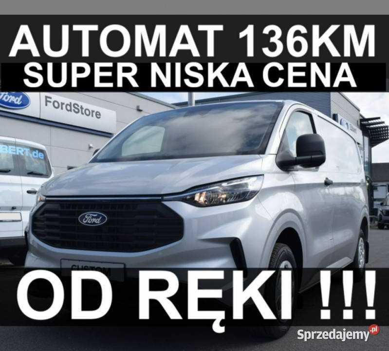 Ford Transit Custom Automat 136 L2 Full LED Szczecinek sprzedam