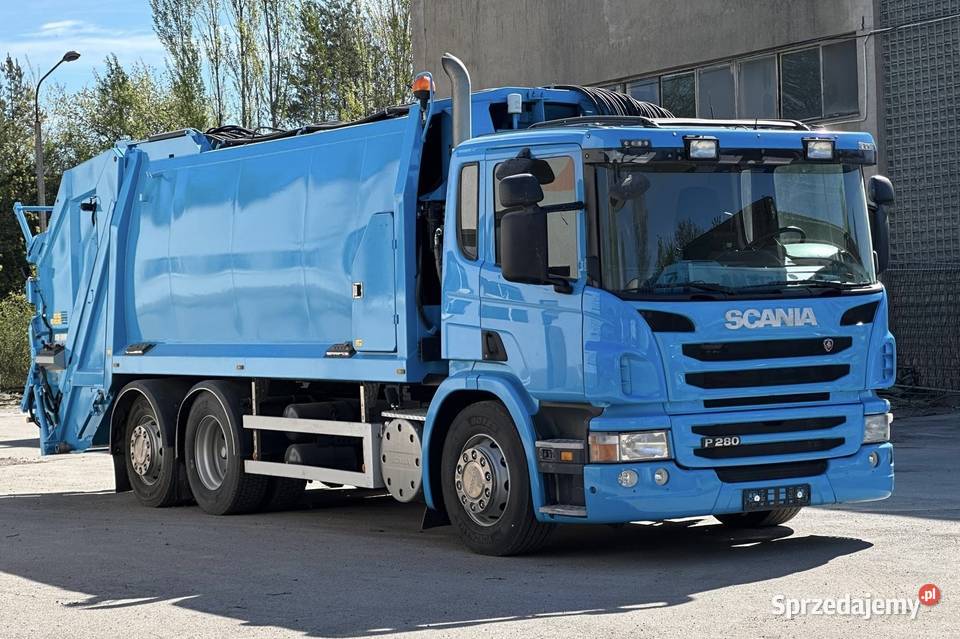 Śmieciarka SCANIA P280 euro5 Joab 2 komory elektryczne szyby świętokrzyskie Nowiny
