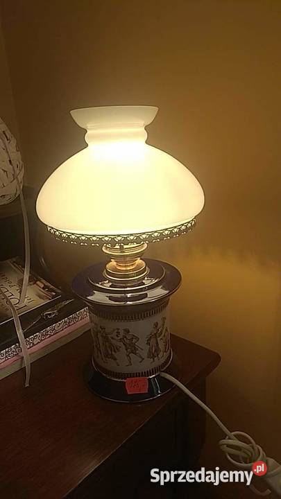 Lampa z kobaltem i scenami
z amfor greckich pomorskie Gdańsk