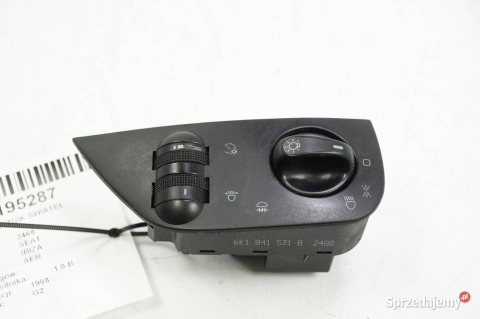 WŁĄCZNIK ŚWIATEŁ SEAT IBIZA 6K1941531B Lipno