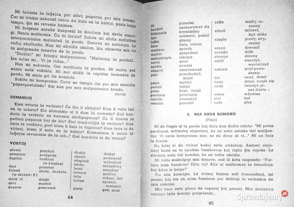 1000 słów języka esperanto Edmund i Jan Fethke Chełm