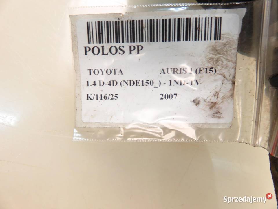 PÓŁOŚ PRAWA PRZEDNIA TOYOTA AURIS I 14 D4D osobowe małopolskie