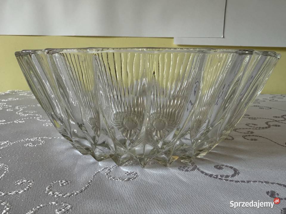 Kryształowa Salaterka Misa Półmisek Klasyka przezroczysty Salaterki i półmiski Czerwionka-Leszczyny