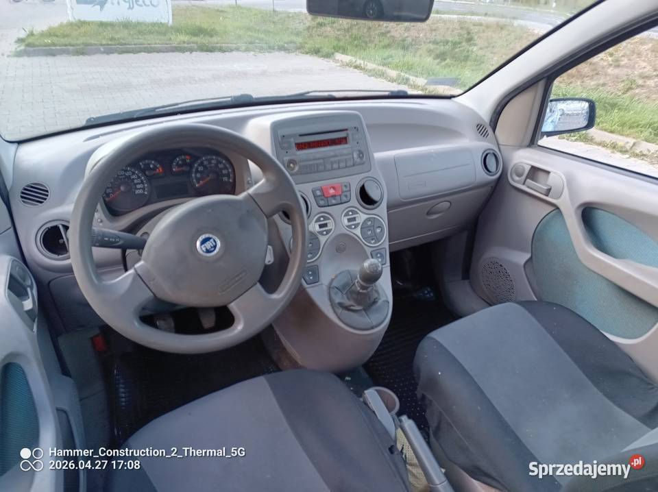 Fiat panda 2 2005r 12 Ben wspomaganie klimatrnik światła przeciwmgielne lubelskie Włodawa