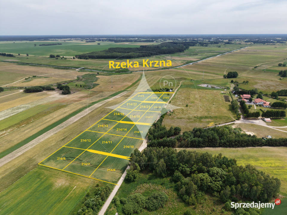 Działki z Warunkami Zabudowy w zakolu Krzny polna Sprzedaż Koczukówka