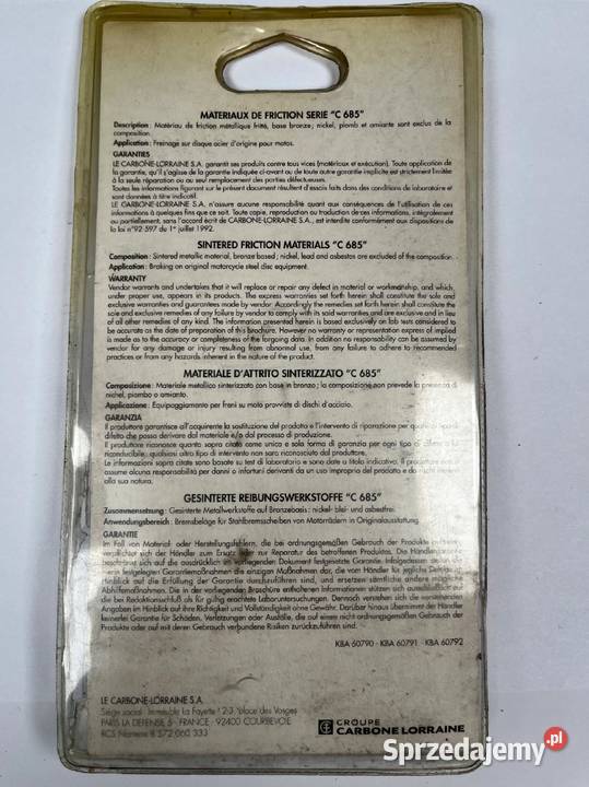 CARBONE LORRAINE Klocki hamulcowe zam EBC FA123 Klocki hamulcowe Łobżenica