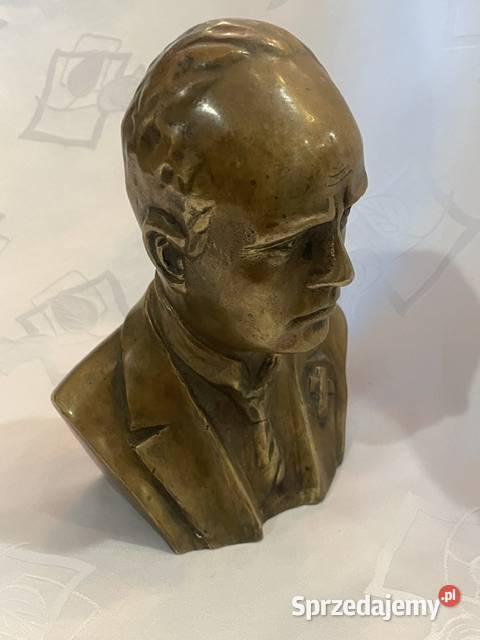 Statuetka Benito Mussolini z brązu rzeźba Kraków sprzedam