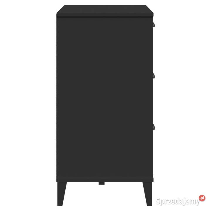 Szafka VIKEN czarna 80x40x80 materiał Warszawa