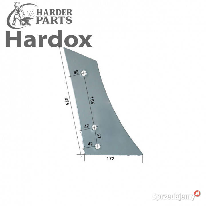 Pierś HARDOX 3450532P KU2KR części do pługa Suwałki