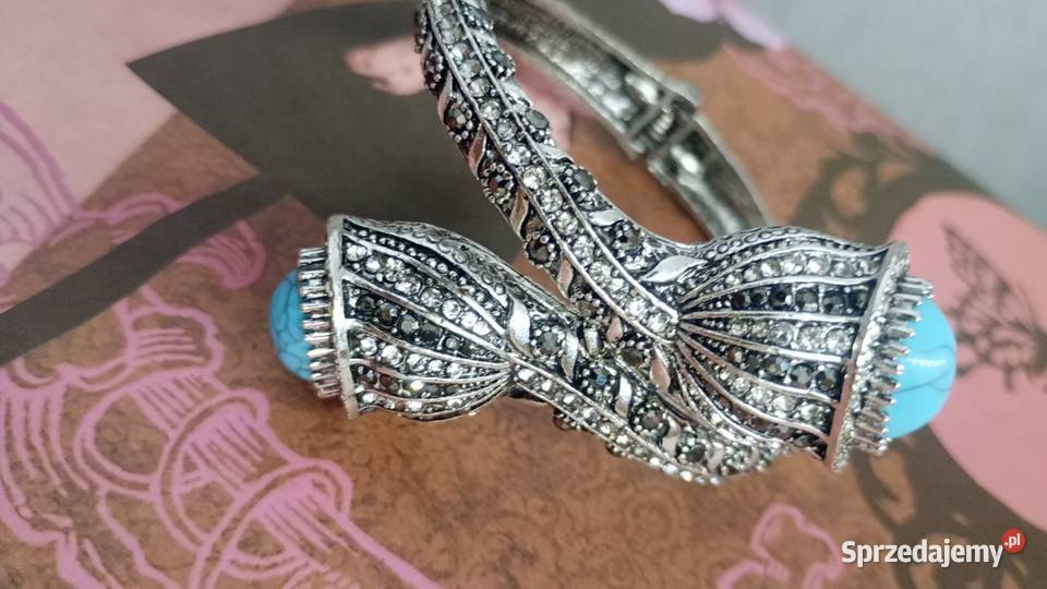 Cudna lśniąca elegancka bransoletka turecka Zegarki i Biżuteria Białystok sprzedam