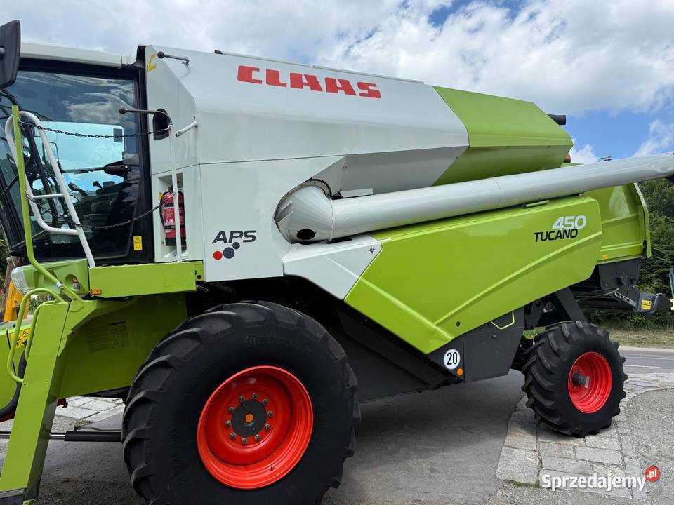 Kombajn zbożowy Claas Tucano 450 heder V660 2400 nieuszkodzony Zbożowe