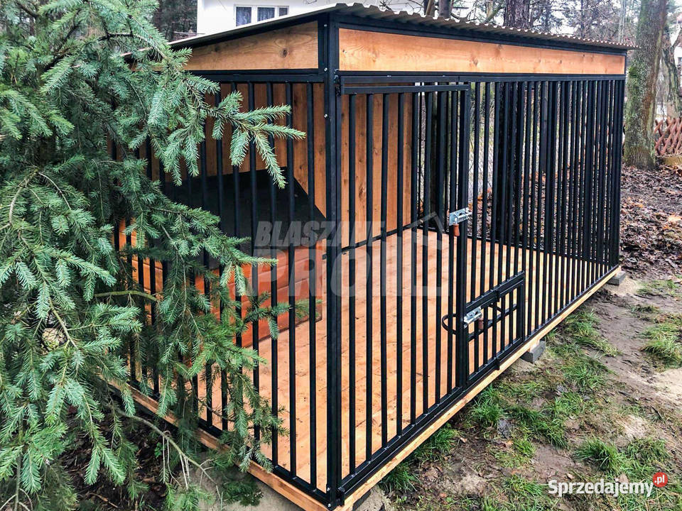 Kojec psów 3x2m Wiatrołap Drewniana podłoga Drawsko Pomorskie