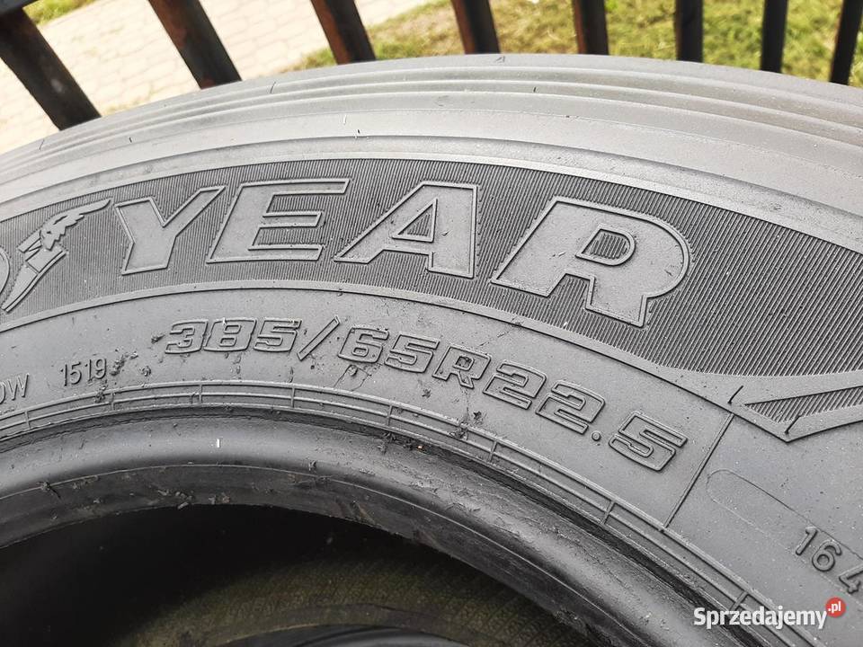 4x Opona używana ciężarowa 38565R225 GOODYEAR Zaścianki