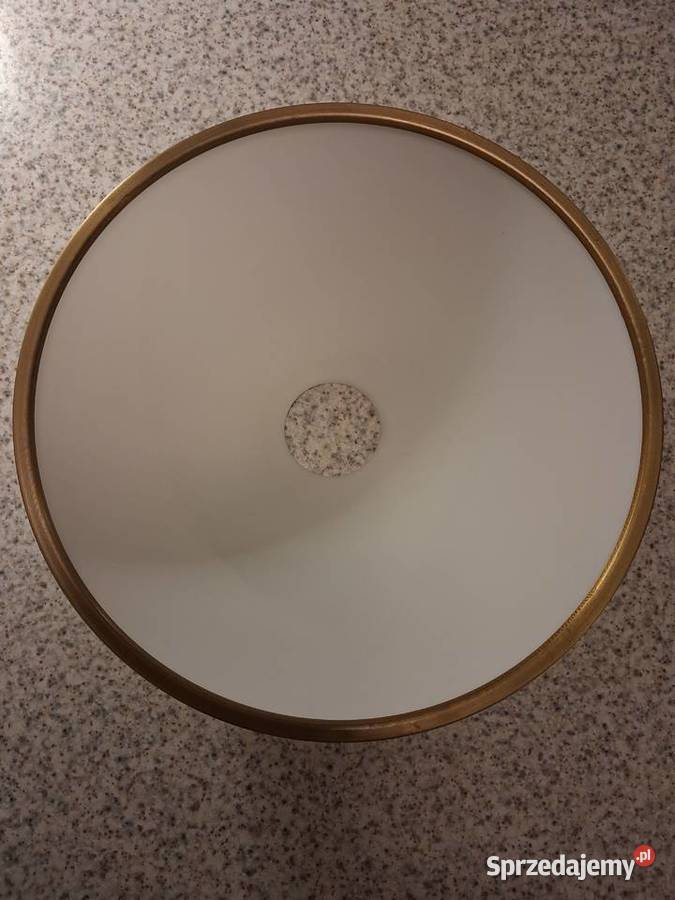 Klosz szklany z obwódką patyna Warszawa