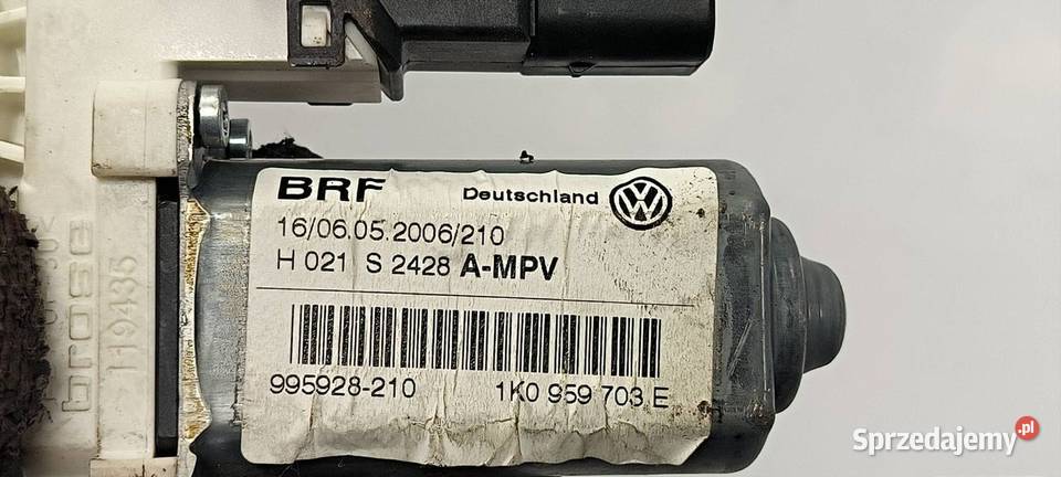 SILNICZEK SZYBY LT VOLKSWAGEN TOURAN 1K0959703E