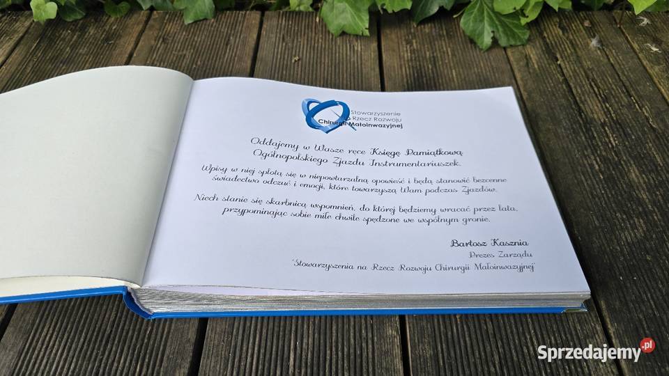 Kronika Księga B4 z dowolnym złotym nadrukiem Rękodzieło