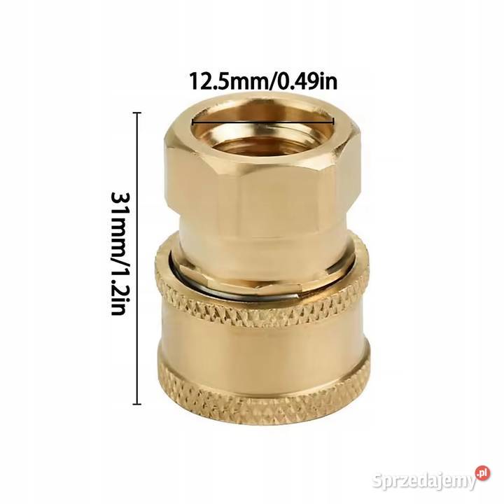Adapter Szybkozłącze 14 na 14 Mosiądz Stal małopolskie Ludźmierz