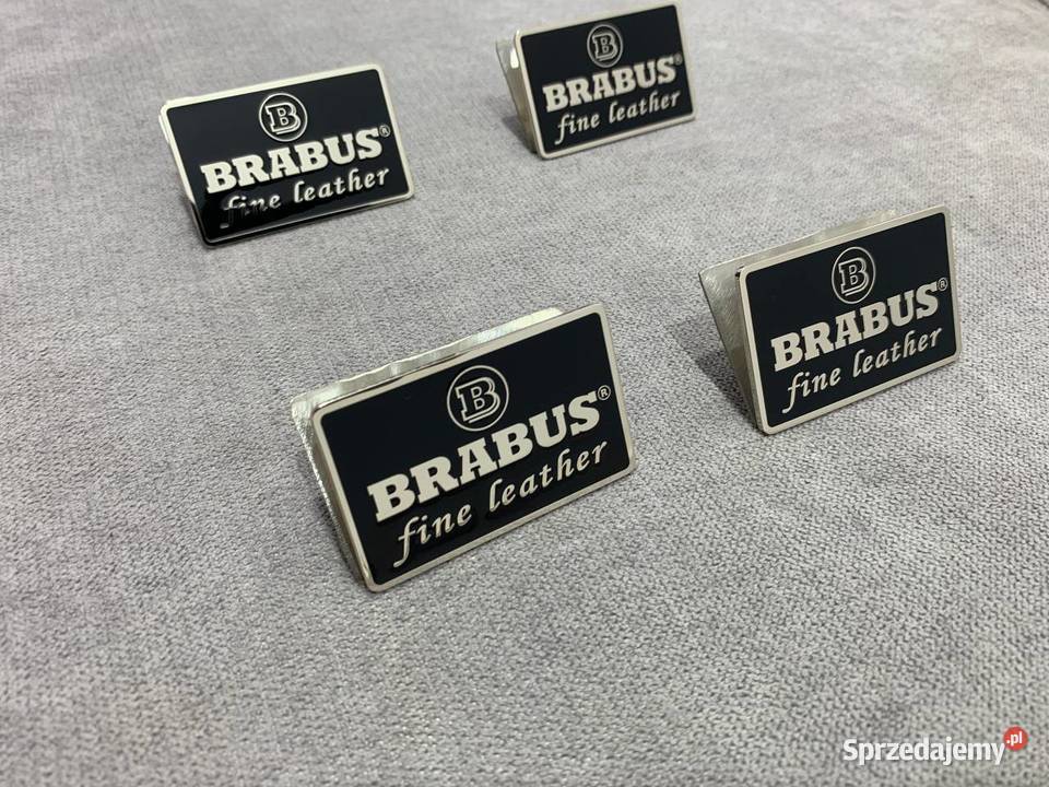 Emblematy Znaczek Brabus w fotele zestaw Motoryzacja Chełm sprzedam