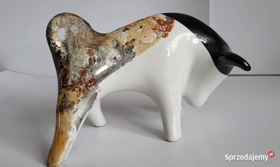 BYK Znak zodiaku Figurka Byczek ceramiczny Sierakowice