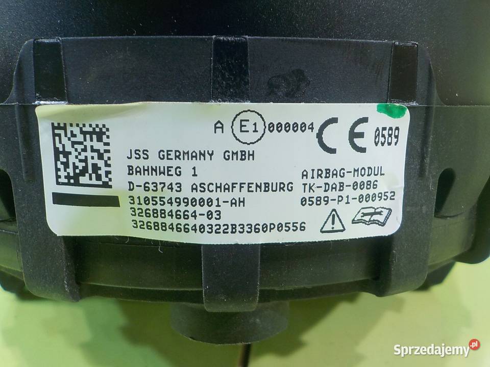 BMW 1 E87 20 D 04r HB 5D AIRBAG poduszka mazowieckie Suków sprzedam