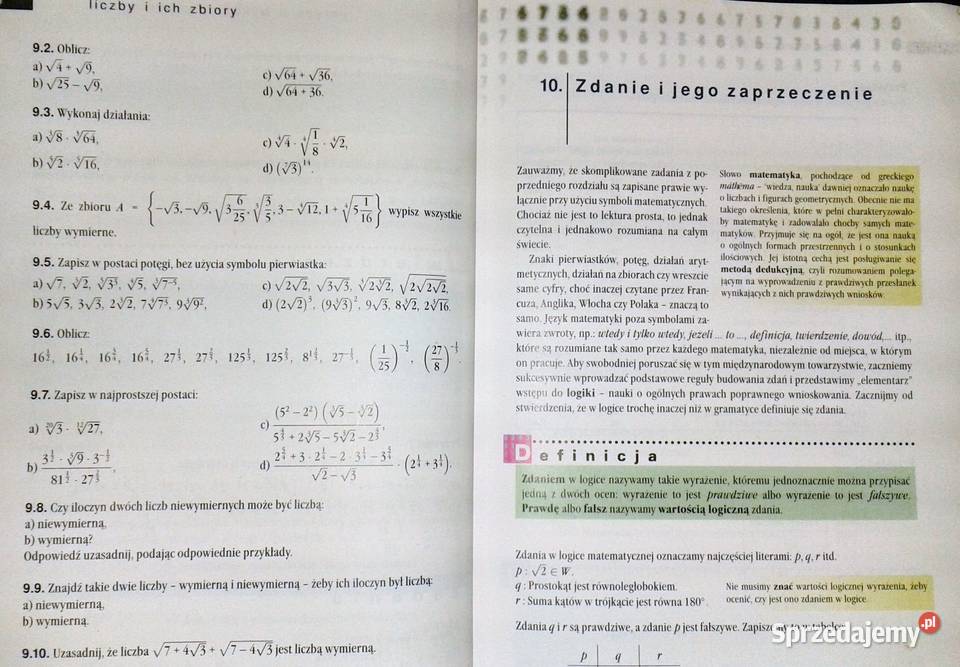 Matematyka 1 Maciej Antek Piotr Grabowski Książki i Podręczniki sprzedam