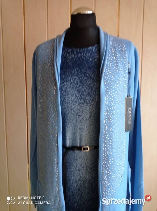 Elegancki Kardigan z długim rękawem Rybnik