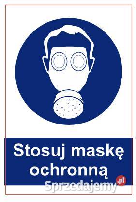 Naklejka BHP Stosuj maskę ochronną ZNO5