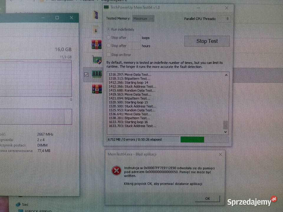 Kingston DDR4 2x8GB16GB PC42666MHz CL19 DDR42666 Bydgoszcz sprzedam