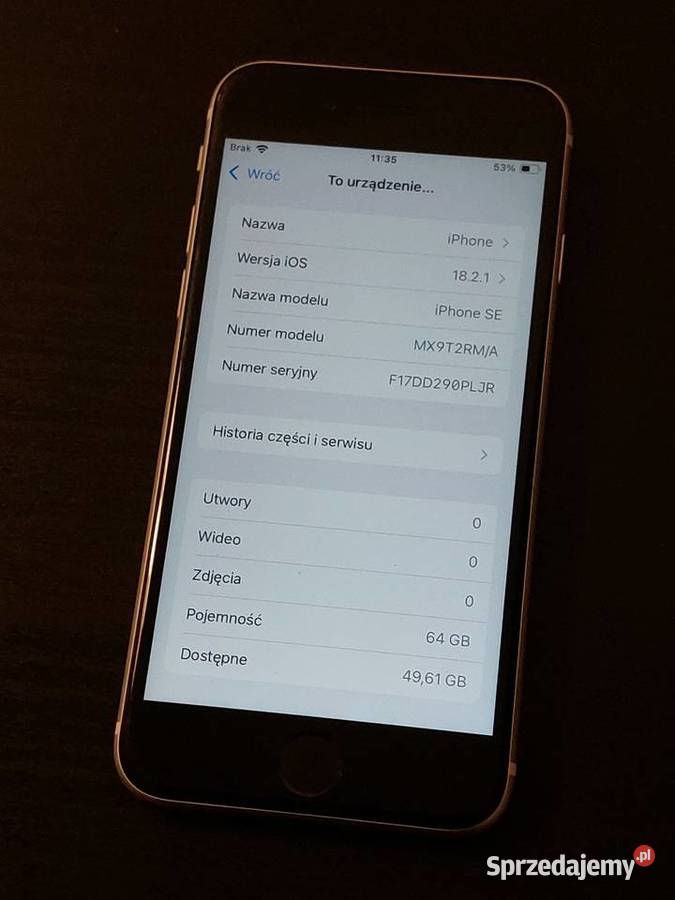 iPhone SE 2020 64gb 75 baterii Biały stan super Warszawa