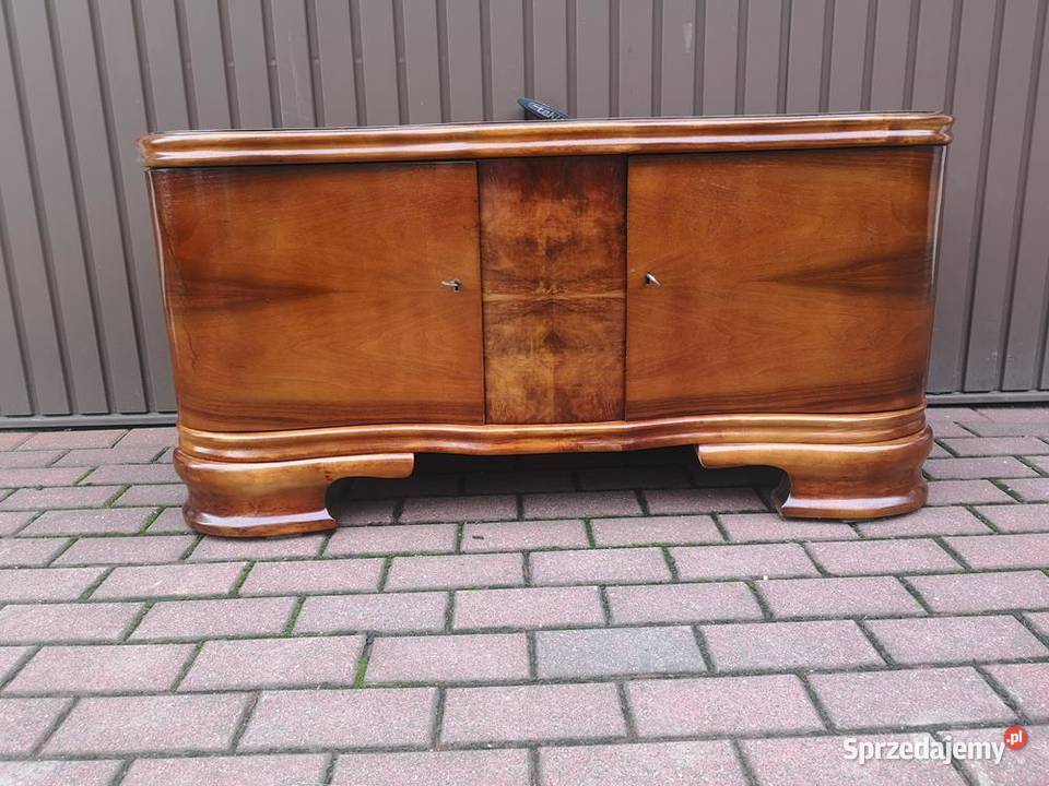 Komoda Szafka RTV ARTDECO Orzech Niska Stara