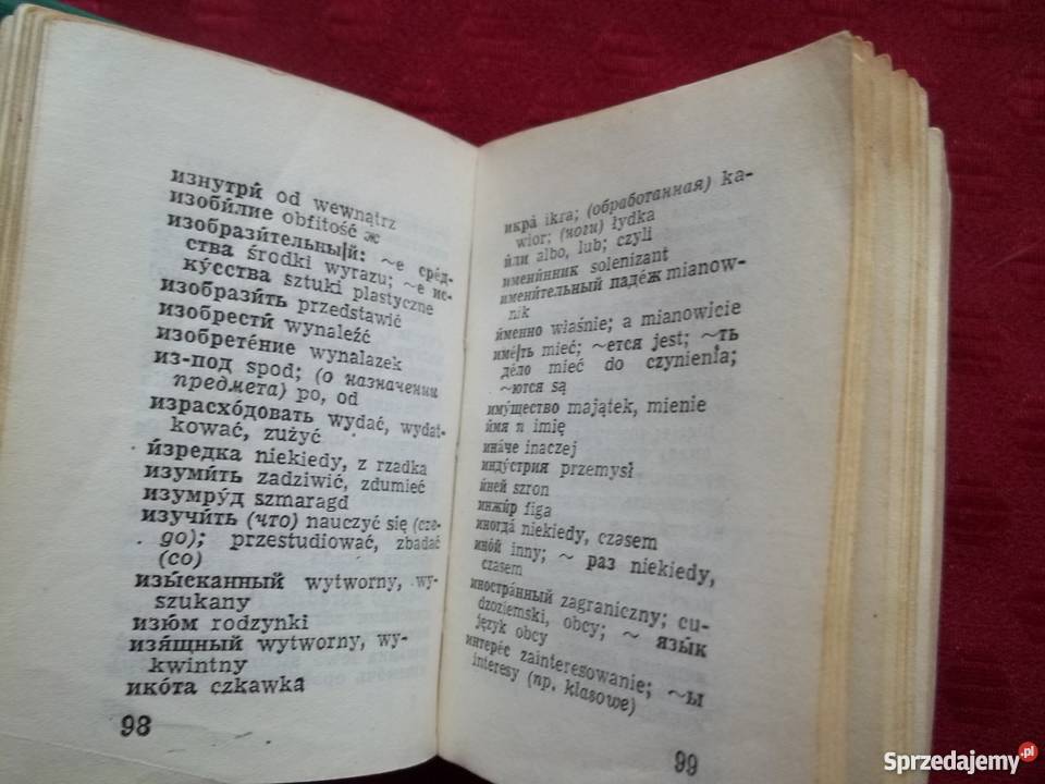 Słownik polsko rosyjski i rosyjsko polski mini Książki do nauki języka obcego łódzkie Łódź