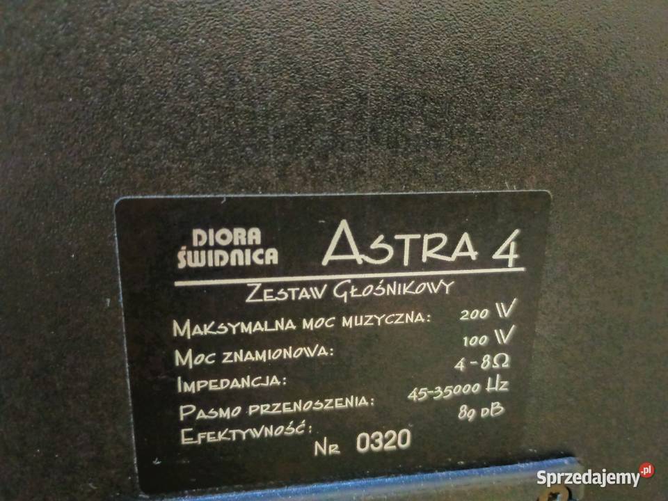 Kolumny Diora Świdnica Astra 4 VIFA