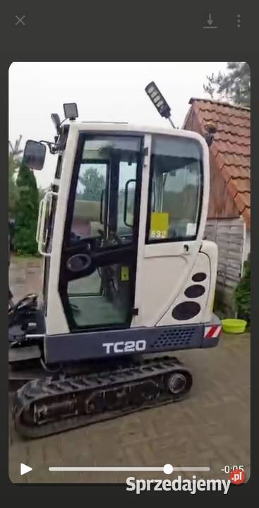 Minikoparka terex Gąsiennice Gryfice